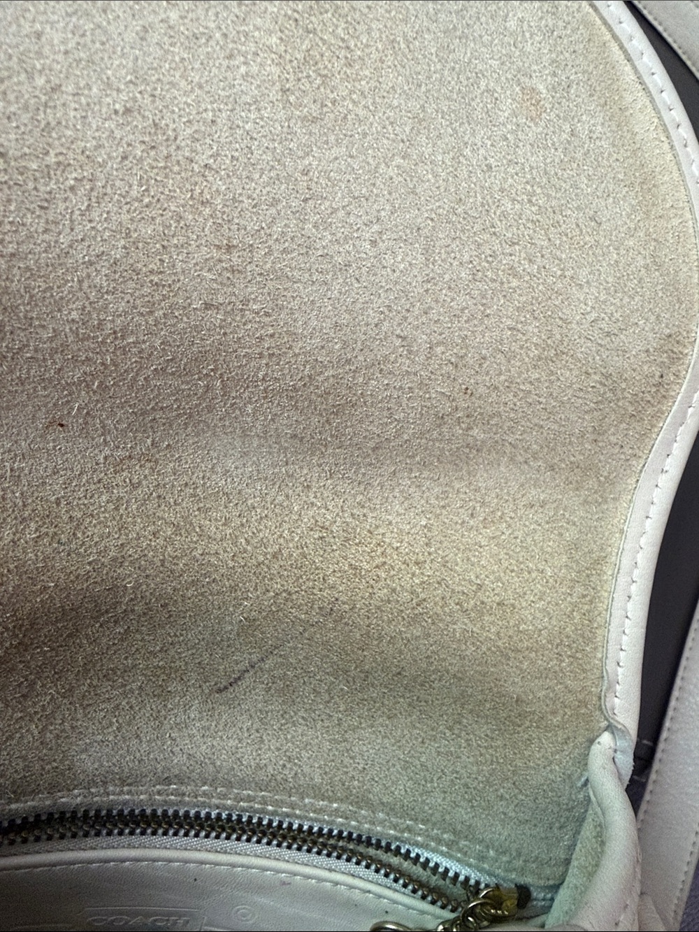 Vintage Coach Watson Bag 9981 Bone Cream - Picture 12 of 15